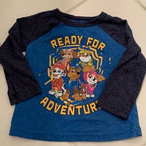 Jumping Beans Paw Patrol Blue Long Sleeve Tee Ready for Adventure Boys 12 months